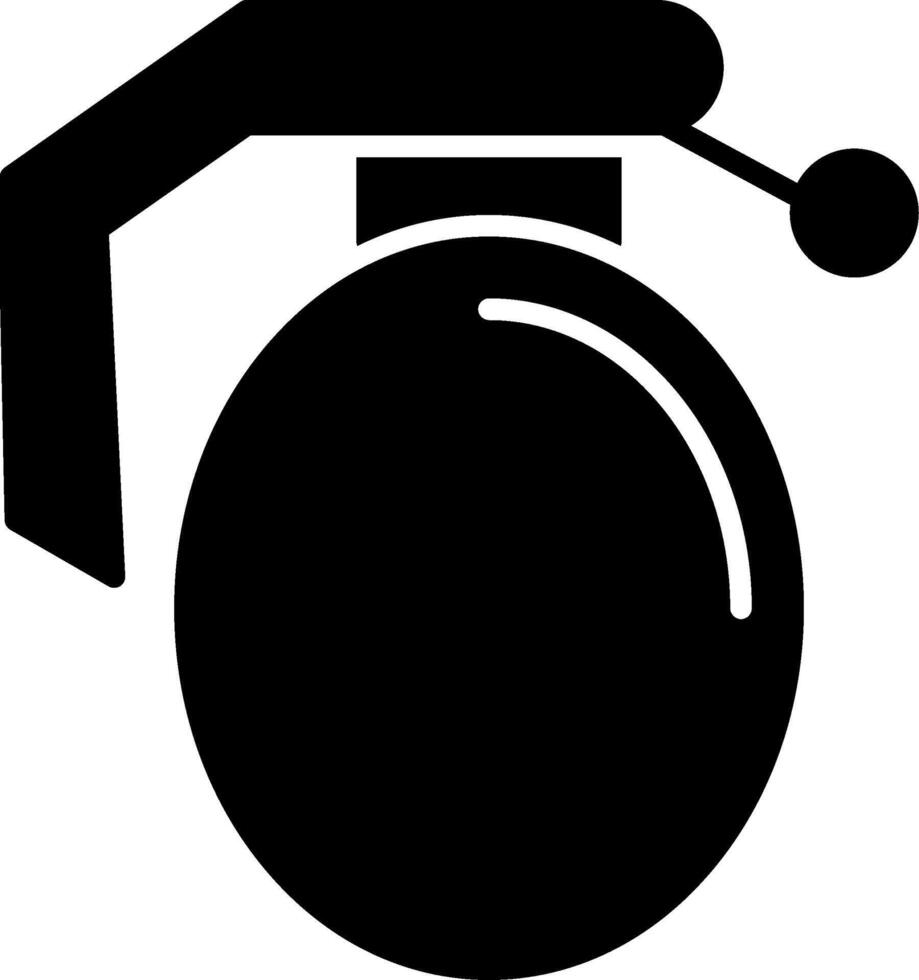 Symbol für Granaten-Glyphe vektor