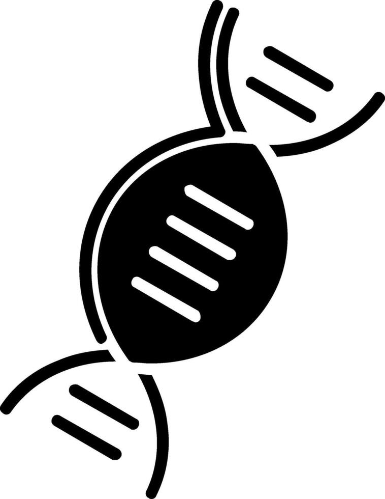 DNA-Glyphe-Symbol vektor