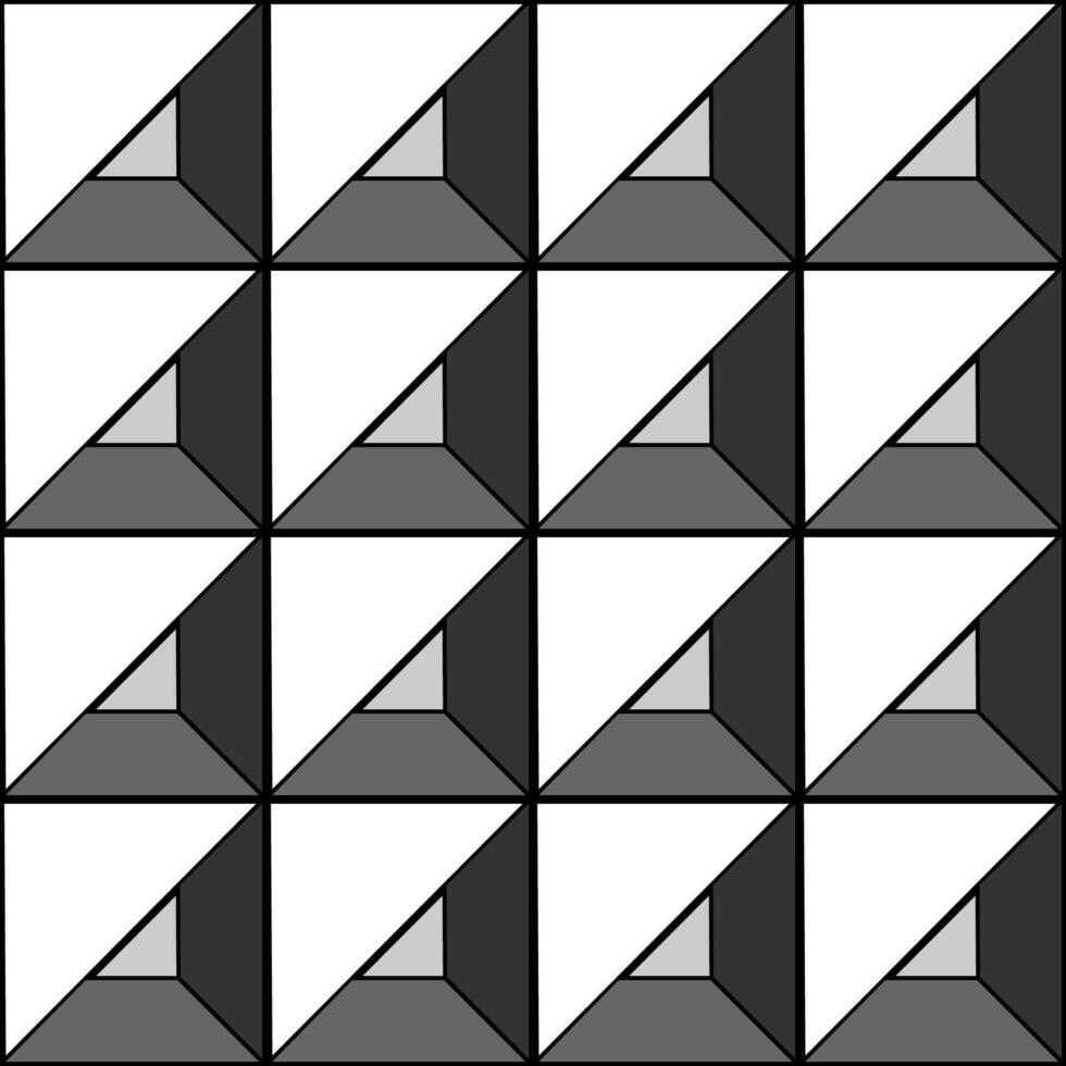 sömlös triangel geometrisk mönster bricka vektor