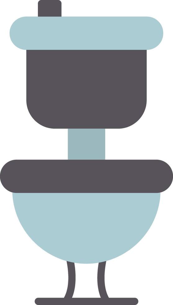 toalett platt ikon vektor