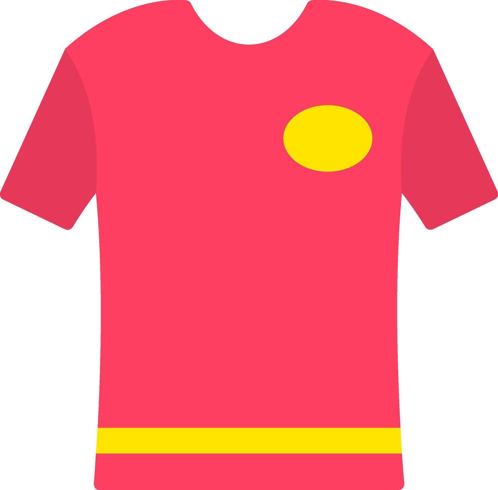 T-Shirt-Flachsymbol vektor