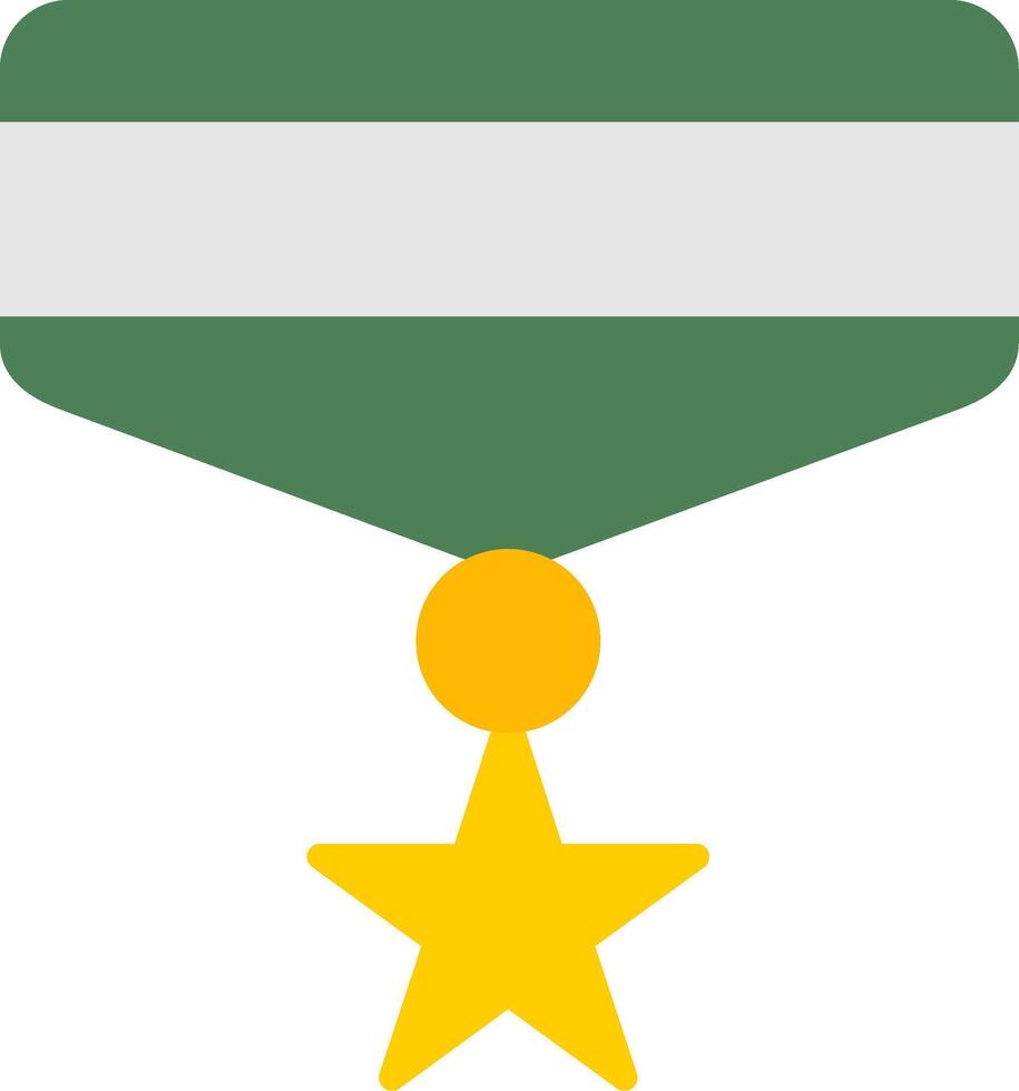 Medaille flaches Symbol vektor