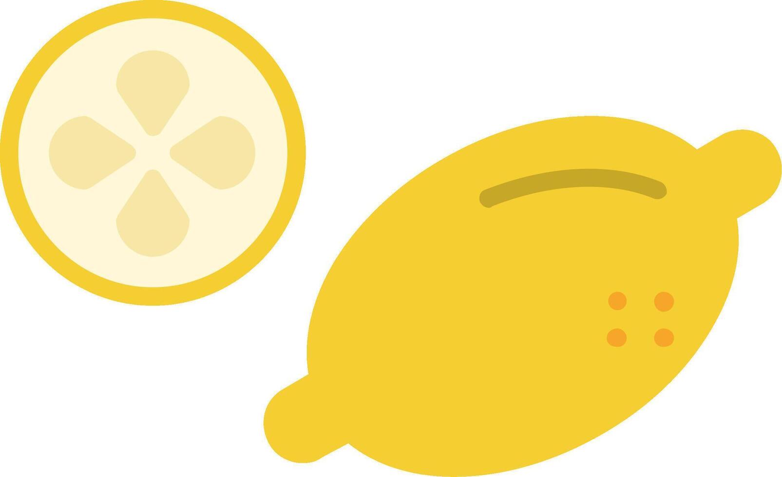 citron platt ikon vektor