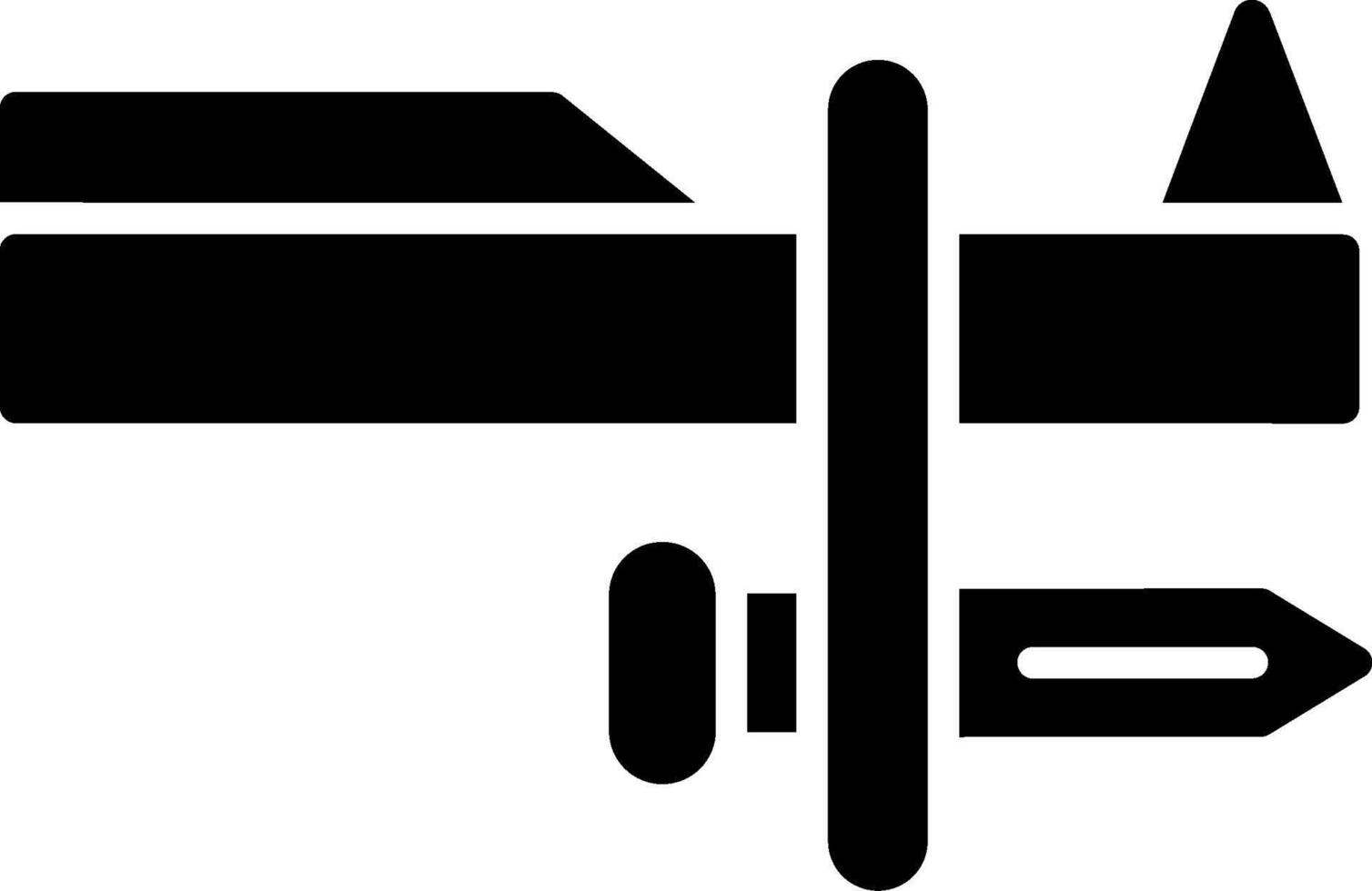 Bajonett Glyphe Symbol vektor