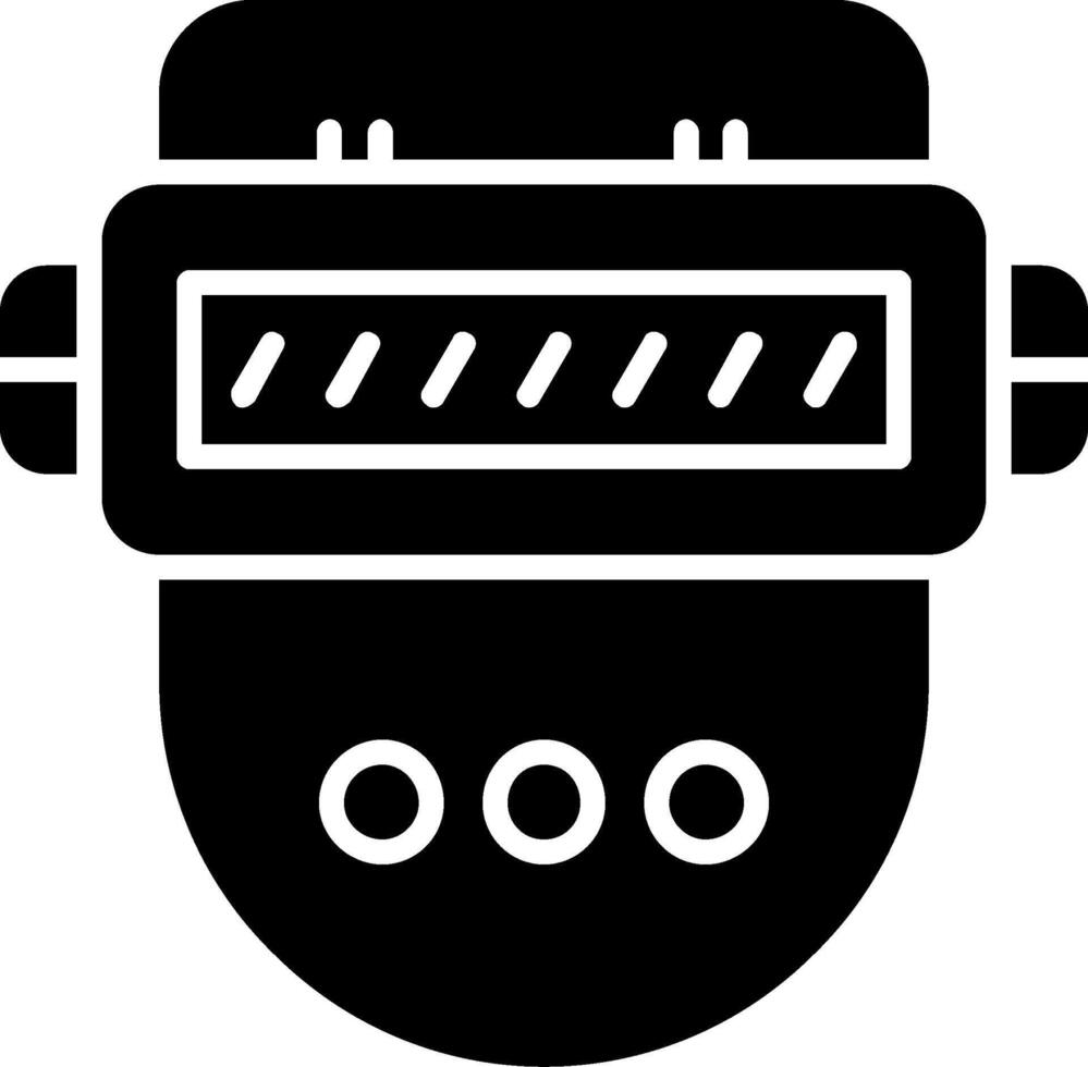 Glyphensymbol für Schweißmaske vektor