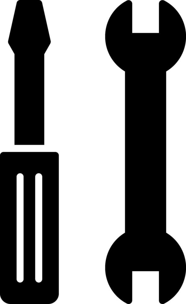 Werkzeug-Glyphe-Symbol vektor