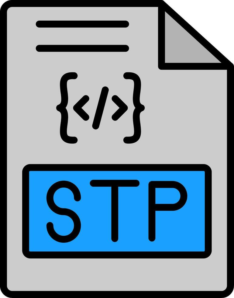 Datei Formate Linie gefüllt Symbol vektor