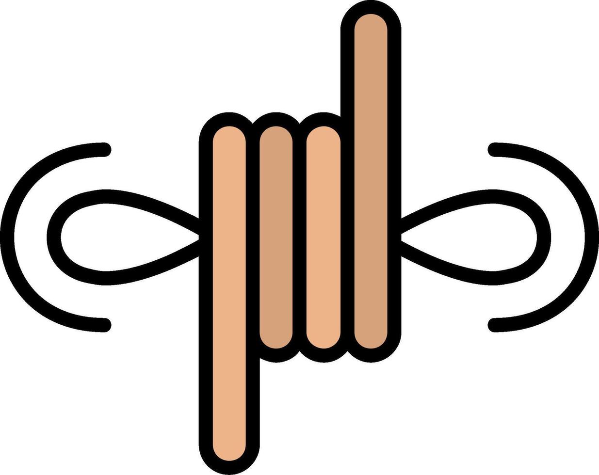 Klettern Linie gefüllt Symbol vektor