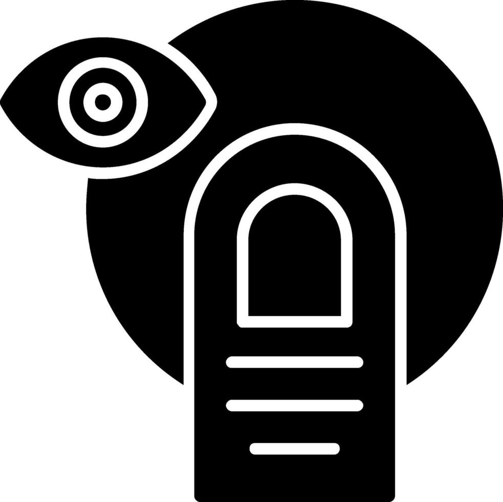 modern Auge Glyphe Symbol vektor