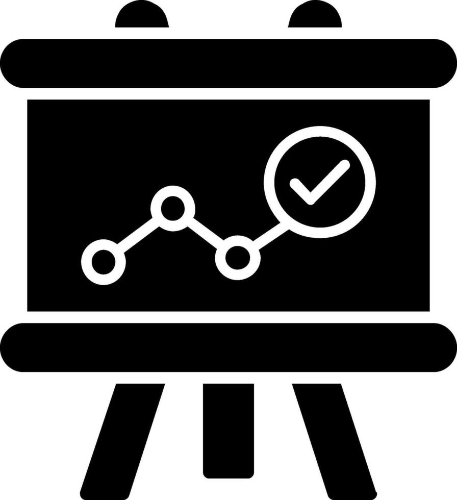 Symbol für Präsentationsglyphe vektor