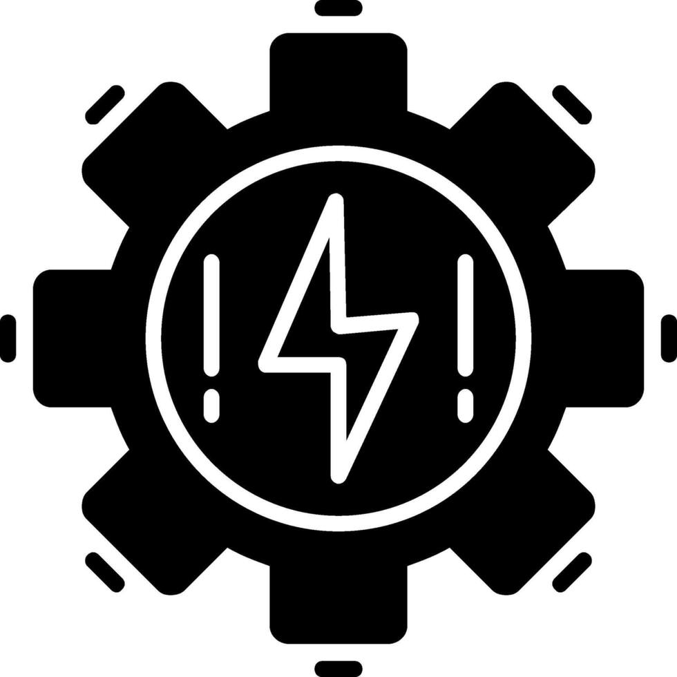 elektrisch Glyphe Symbol vektor