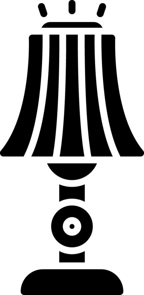 Stehlampe Glyphe Symbol vektor