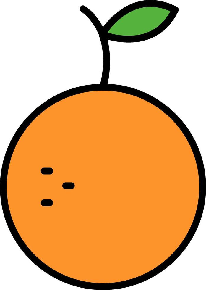 Orange Linie gefüllt Symbol vektor