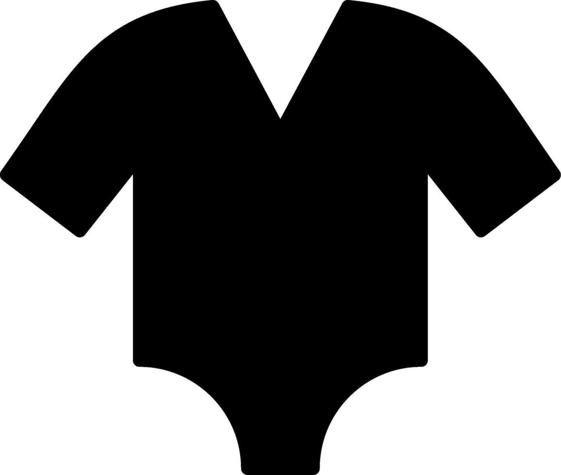 Symbol für Bodysuit-Glyphe vektor