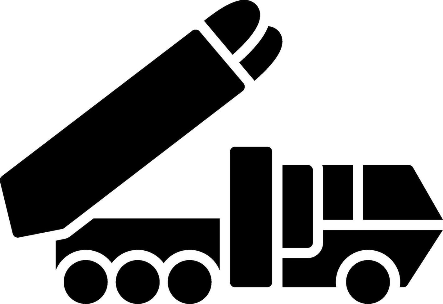 LKW-Glyphe-Symbol vektor