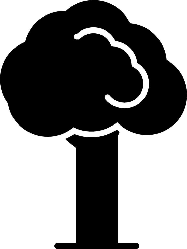 Baum-Glyphe-Symbol vektor