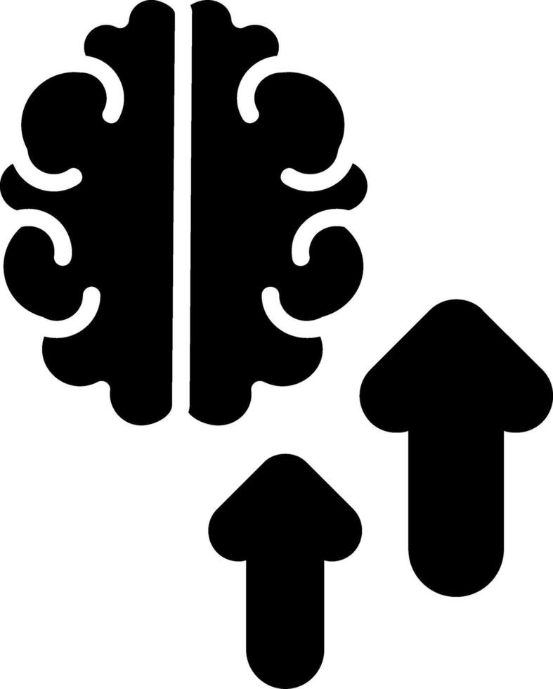 Intelligenz-Glyphe-Symbol vektor