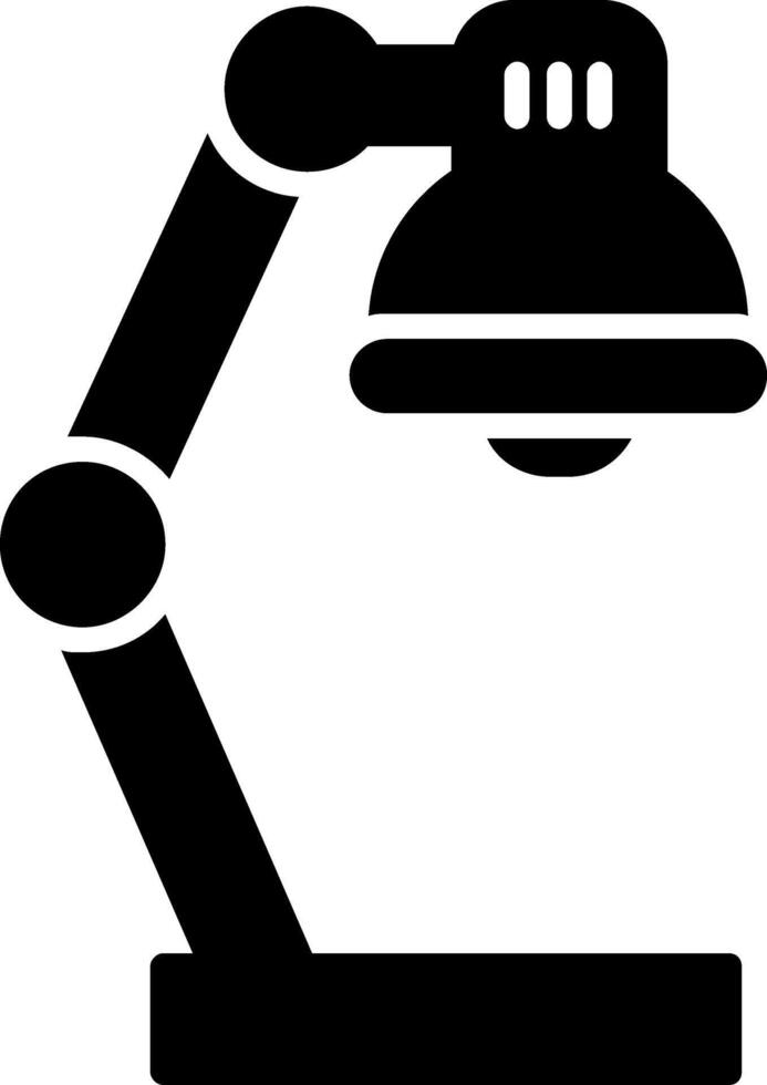Büro Lampe Glyphe Symbol vektor