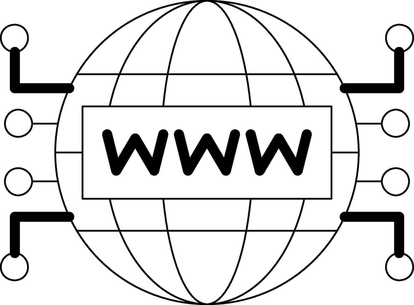 Symbol für die Internetleitung vektor