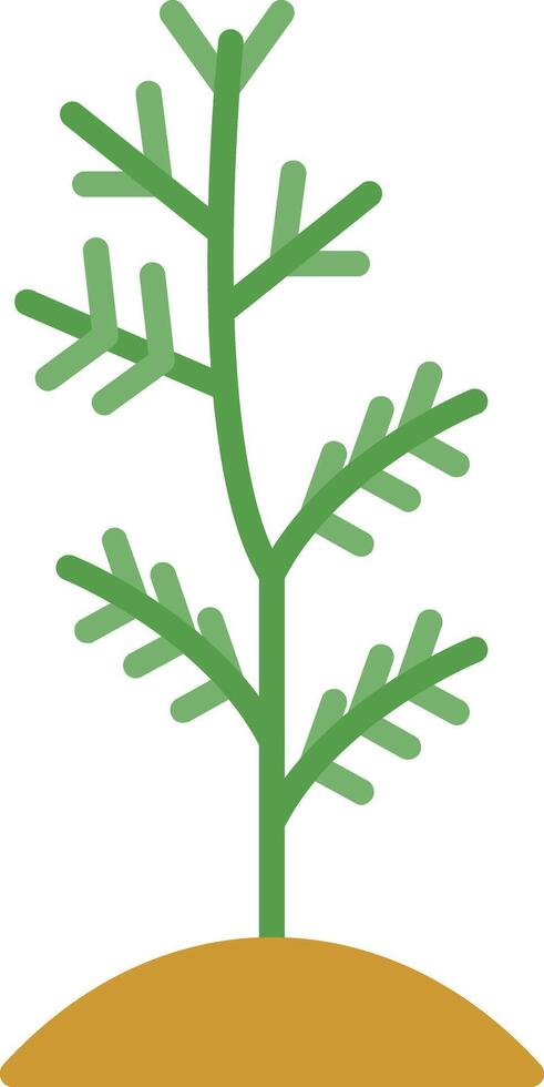 flaches Symbol für Pflanzen vektor