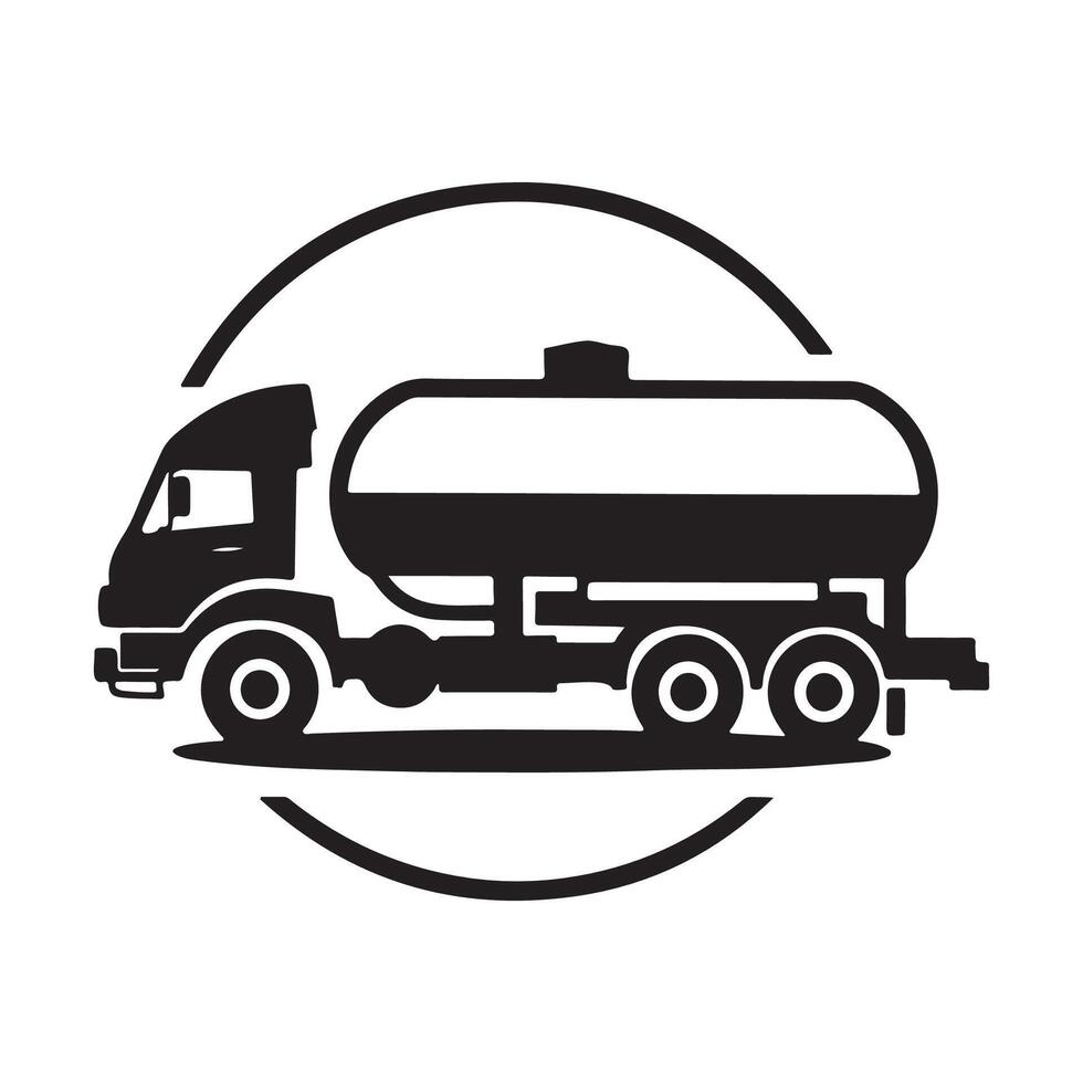 Tanker LKW Logo, Illustration, Design, Kunst, Symbole, und Grafik vektor