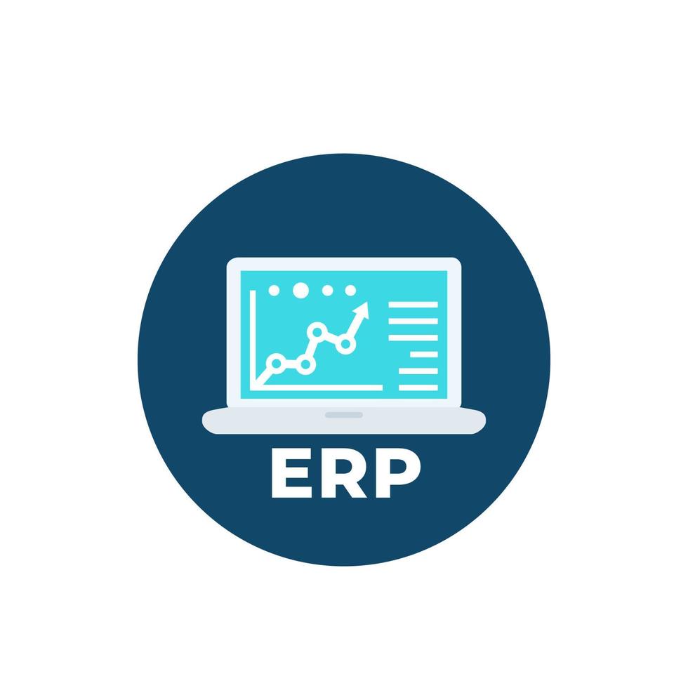 ERP-Systemsoftwaresymbol, Vektor