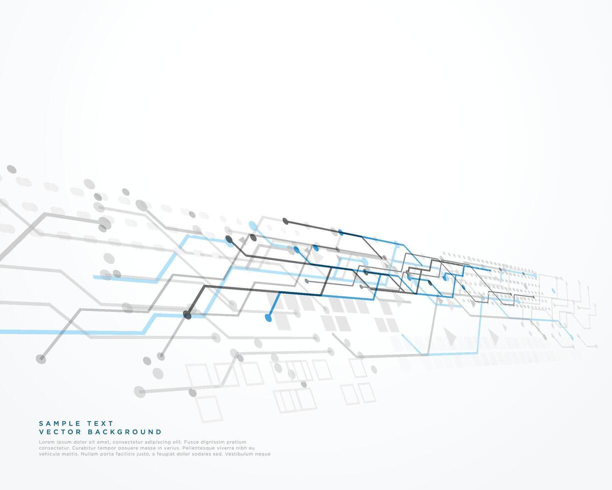 vit teknologi bakgrund med maska diagram vektor