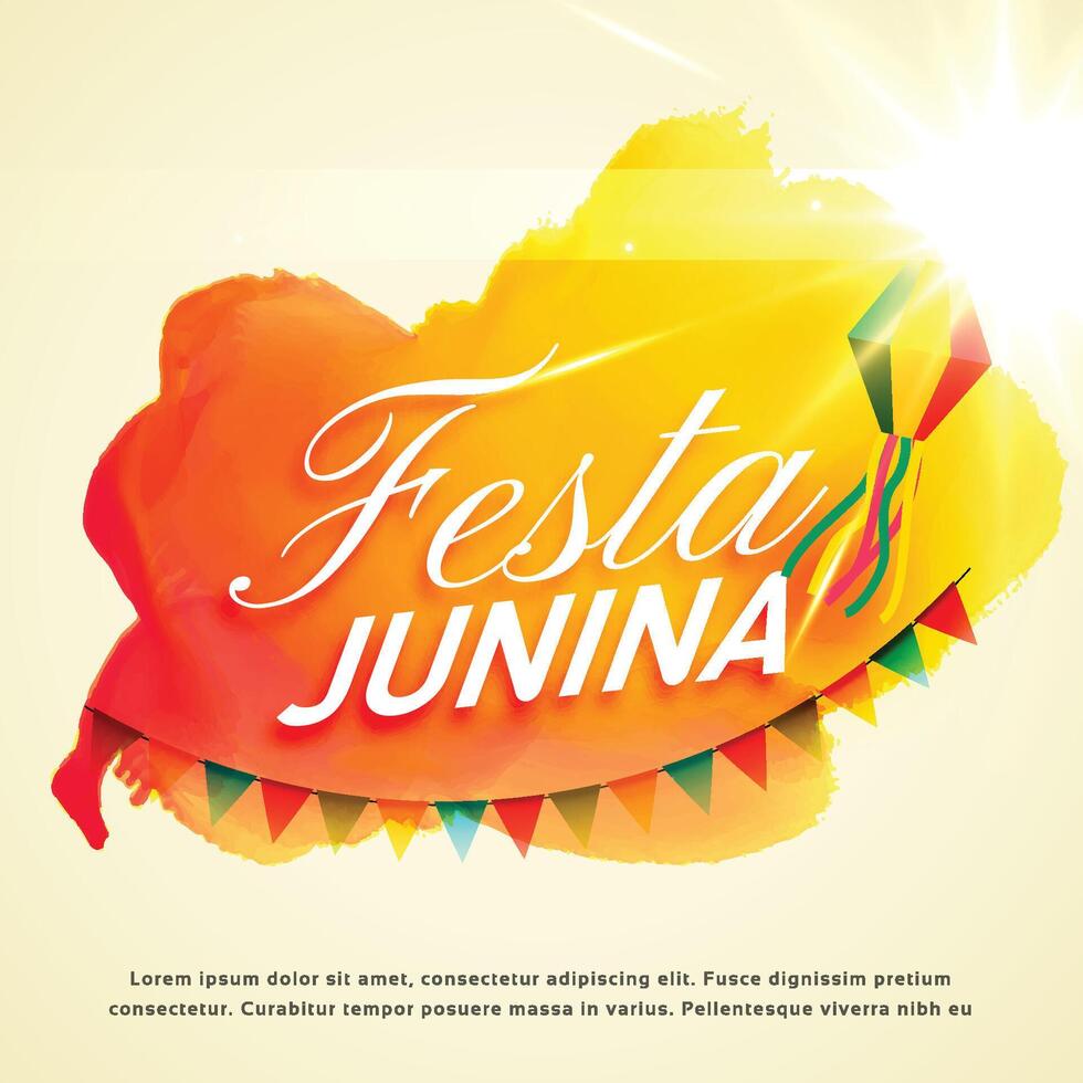 festa junina firande bakgrund för juni fest festival vektor