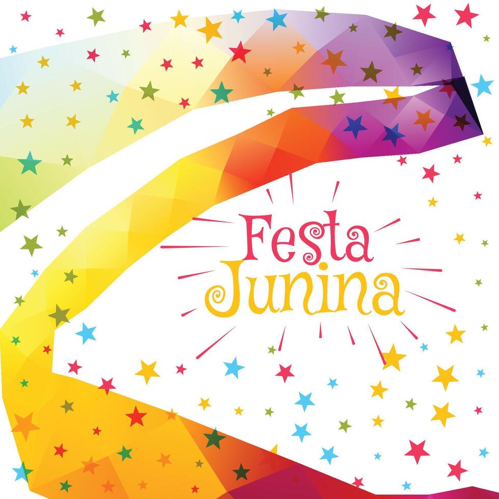 festa junina Brasilien festival fest Semester firande färgrik bakgrund illustration vektor