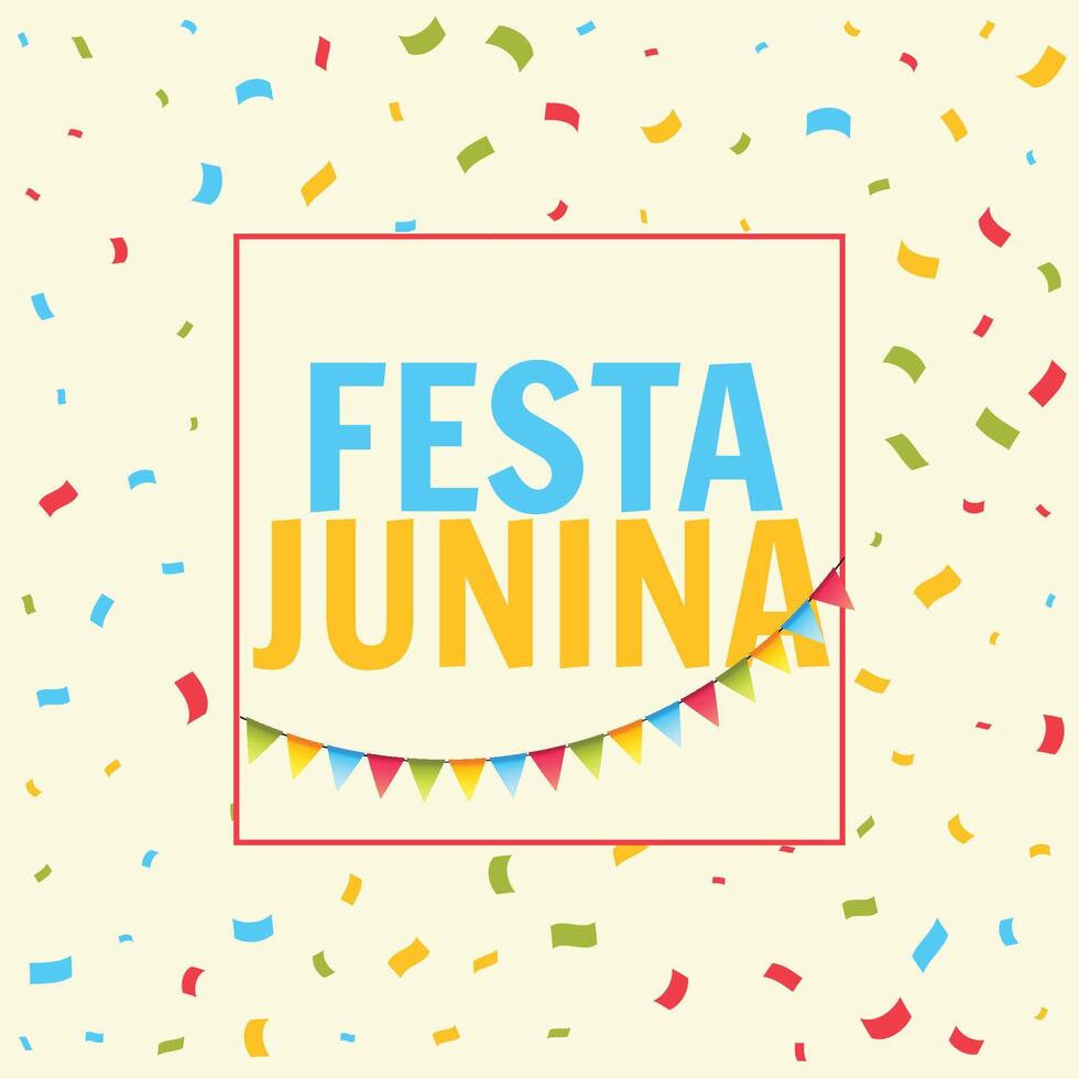 festa junina Brasilien festival fest Semester firande färgrik bakgrund illustration vektor