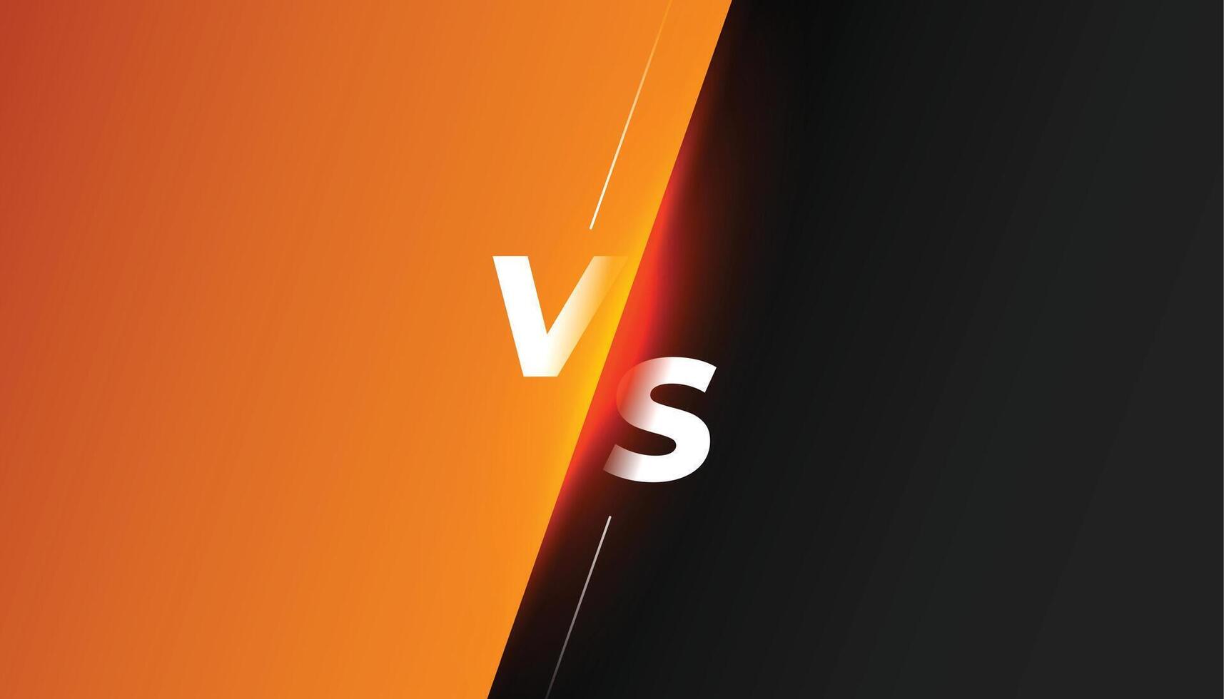 modern Stil vs. Banner zum Spiel Streamer Meisterschaft vektor