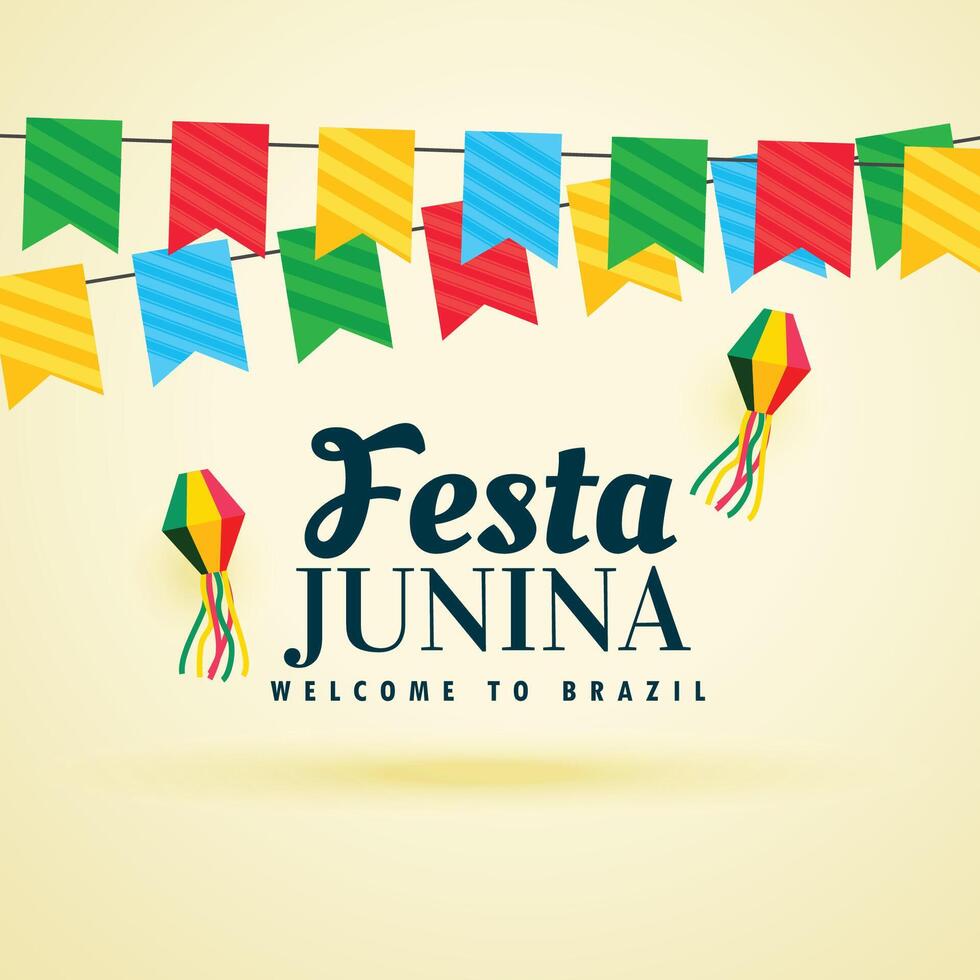 Urlaub Hintergrund von Brasilien festa junina Festival vektor