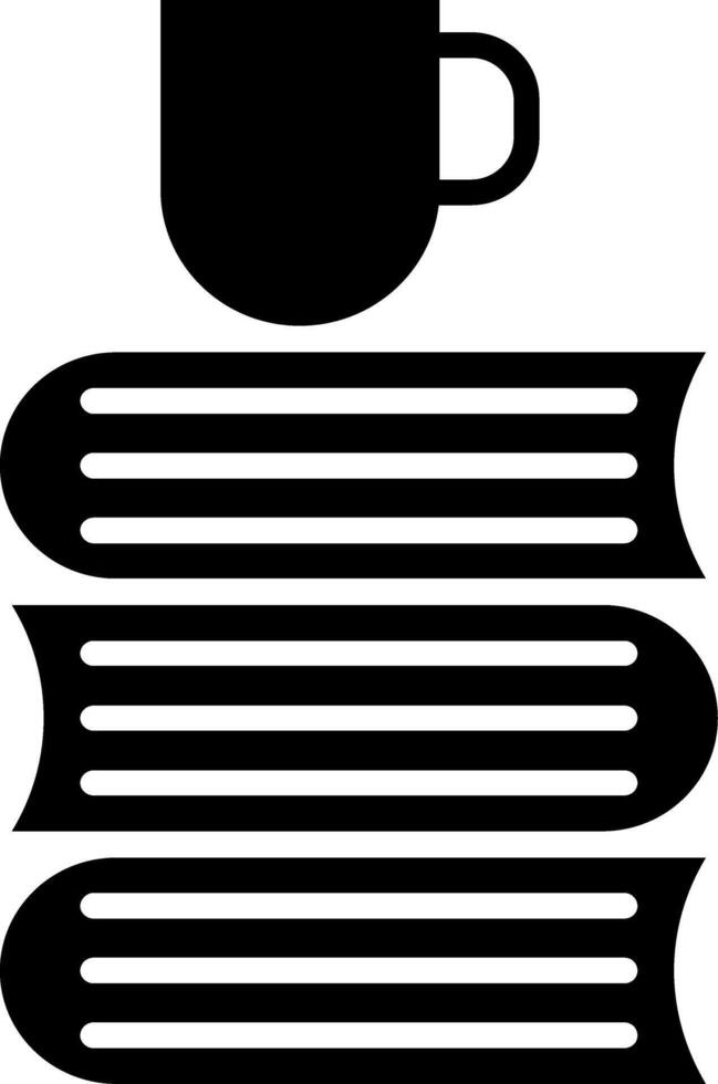 Bücher-Glyphe-Symbol vektor