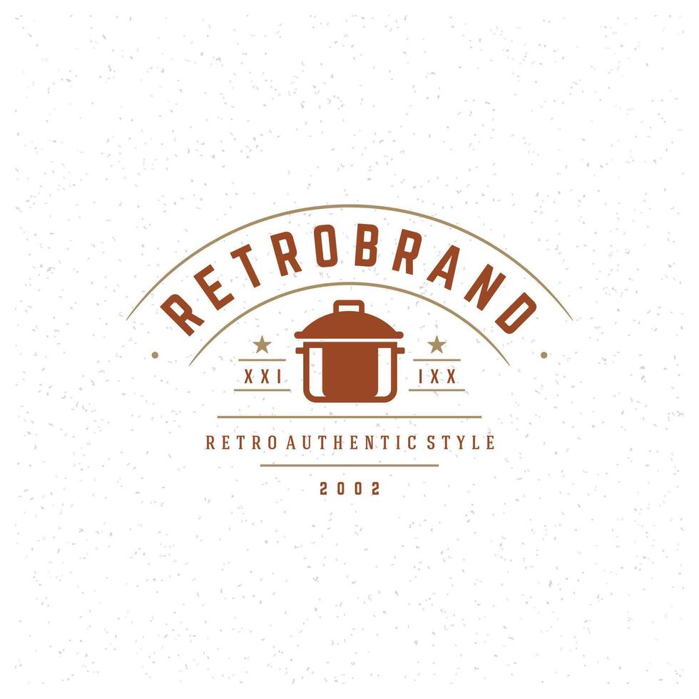 Restaurant Design Element im Jahrgang Stil zum Logo vektor