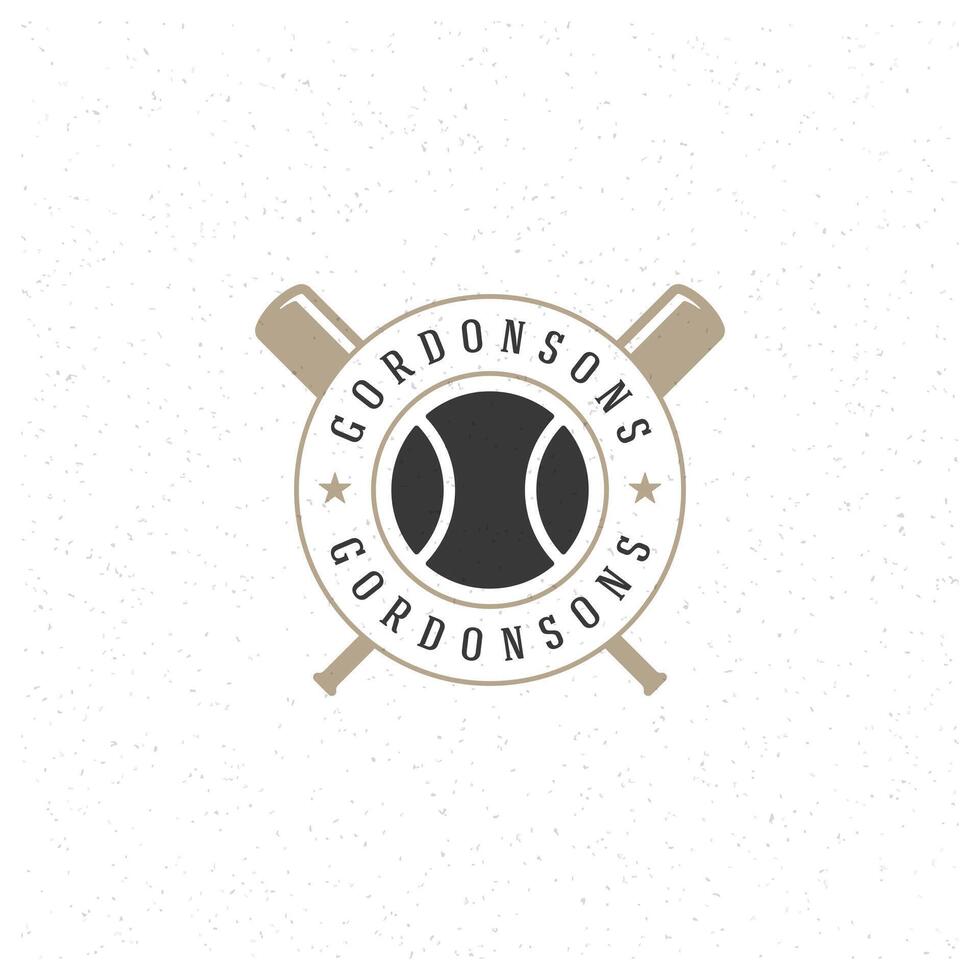 Baseball Logo Vorlage. Design Element Jahrgang Stil Abzeichen vektor