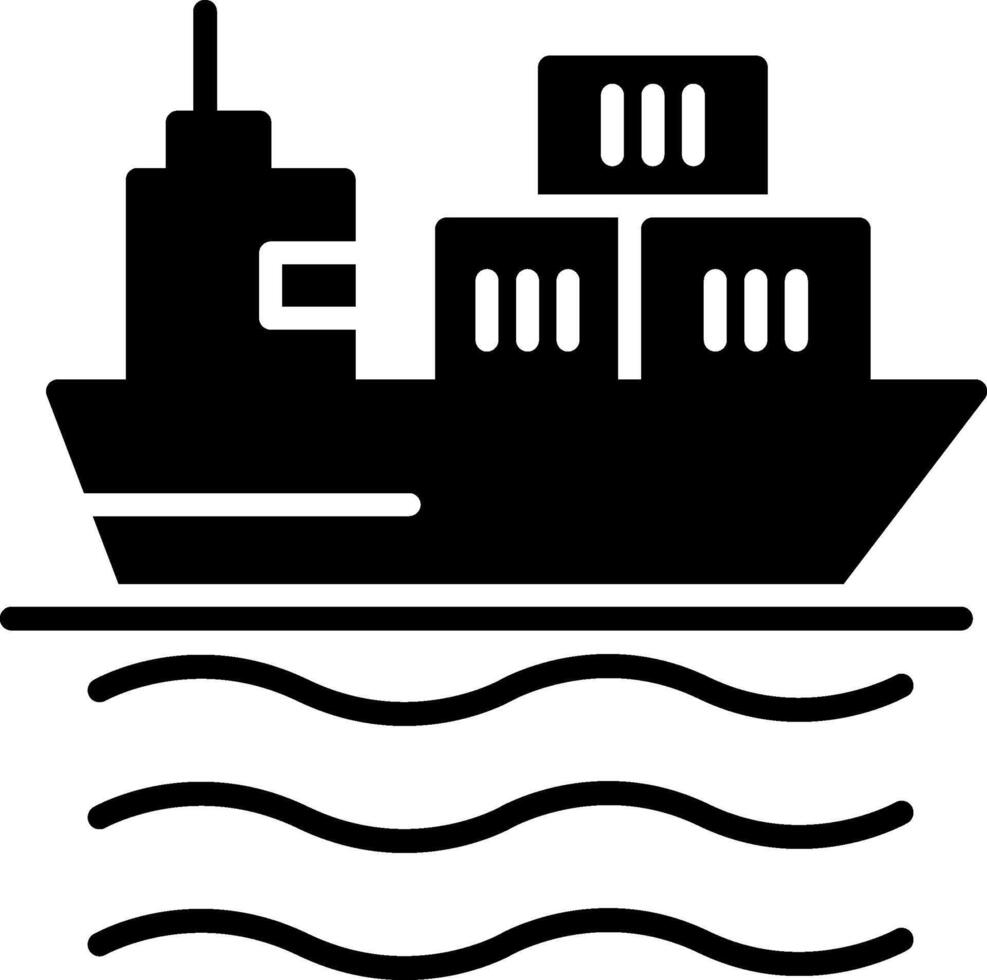 Cargo-Glyphe-Symbol vektor