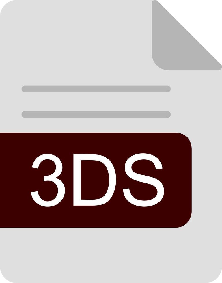 3ds Datei Format eben Symbol vektor