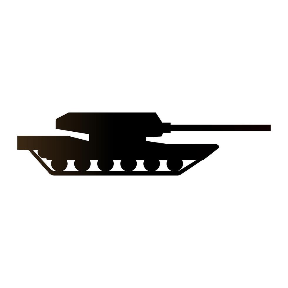 tank ikon. armerad fordon illustration tecken. krig symbol. vapen logotyp. vektor