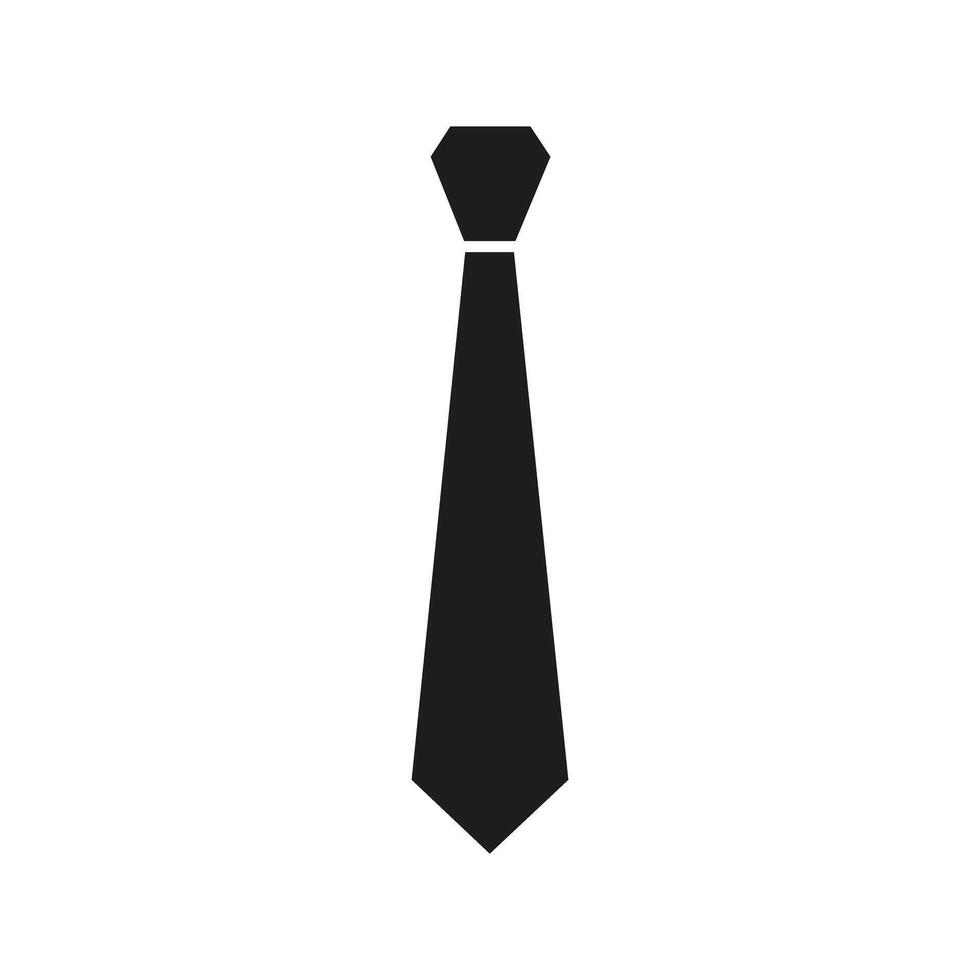 Krawatte Symbol. Krawatte Illustration unterzeichnen. Halstuch Symbol oder Logo. vektor