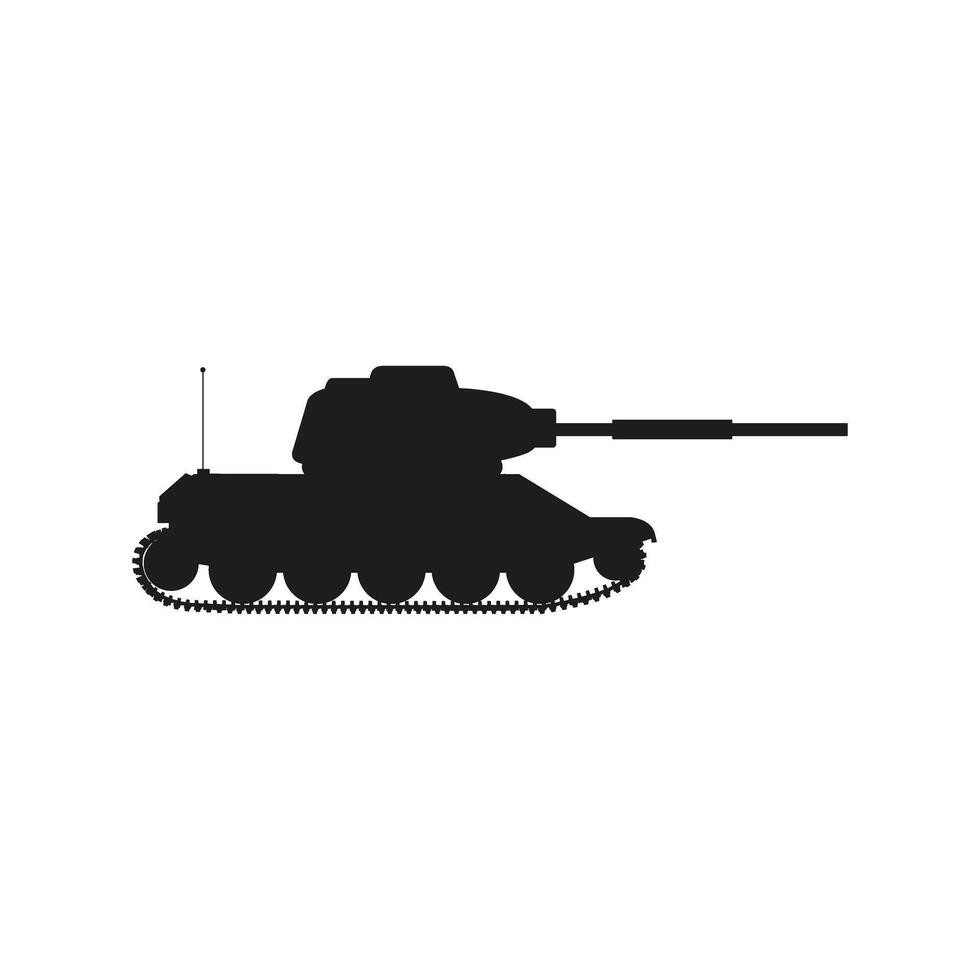 Panzer Symbol. gepanzert Fahrzeuge Illustration unterzeichnen. Krieg Symbol. Waffe Logo. vektor