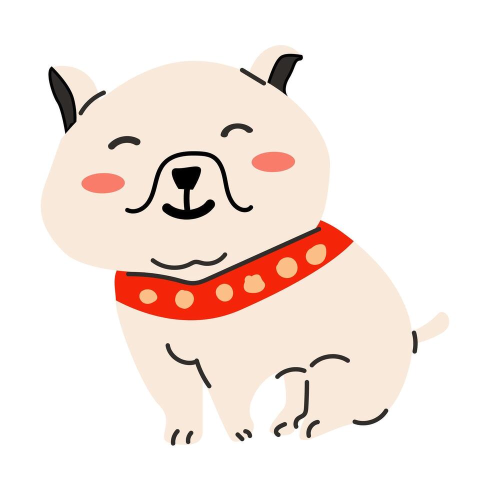 engelsk bulldogg ClipArt. illustration vektor