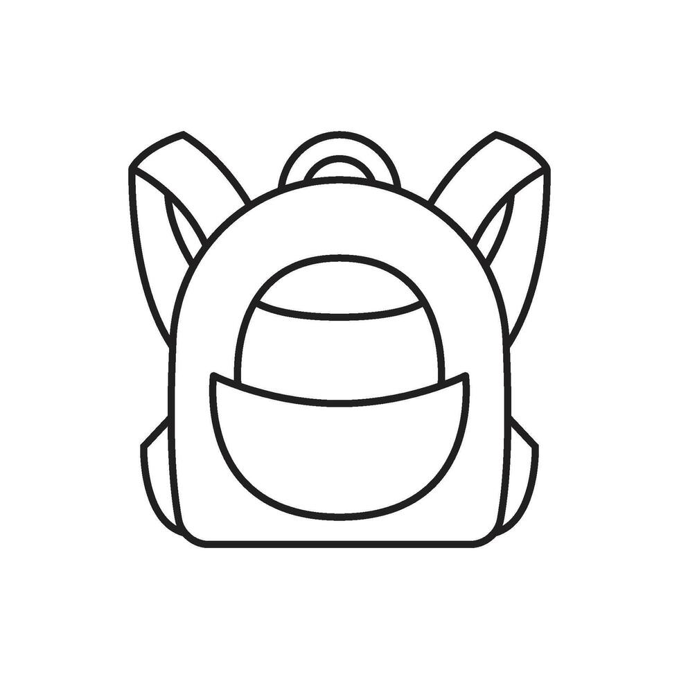 Rucksack Symbol Logo vektor