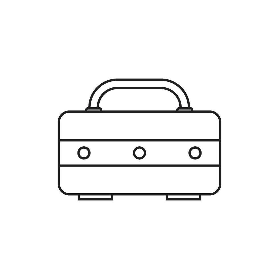 ryggsäck ikon logotyp vektor