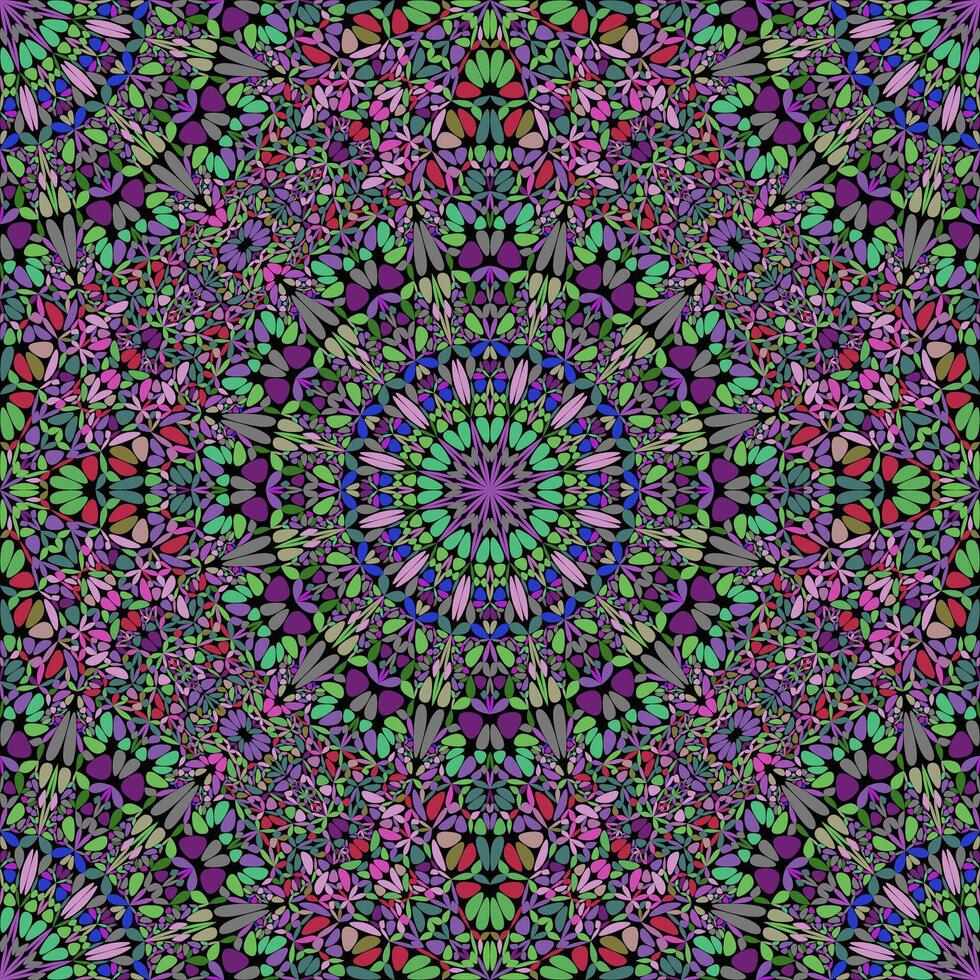 abstrakt bunt geometrisch Blumen- Mandala Muster Hintergrund Design vektor
