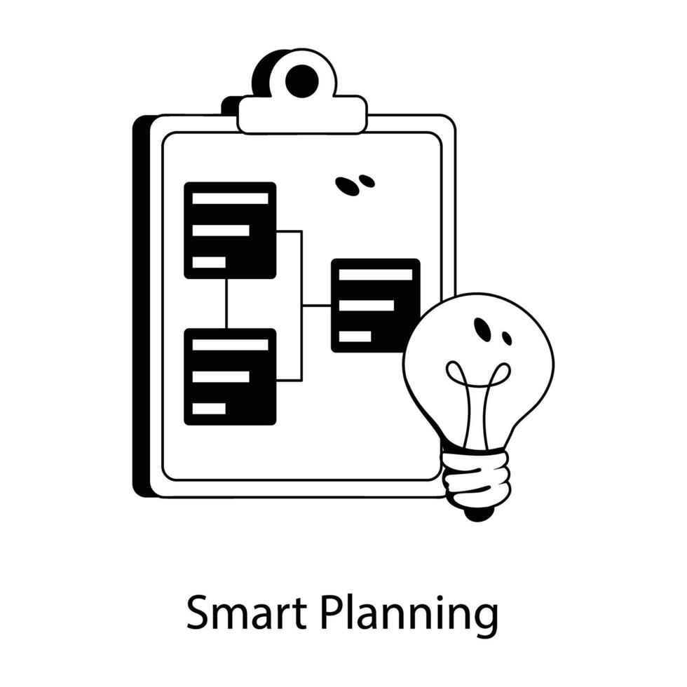 modisch Clever Planung vektor