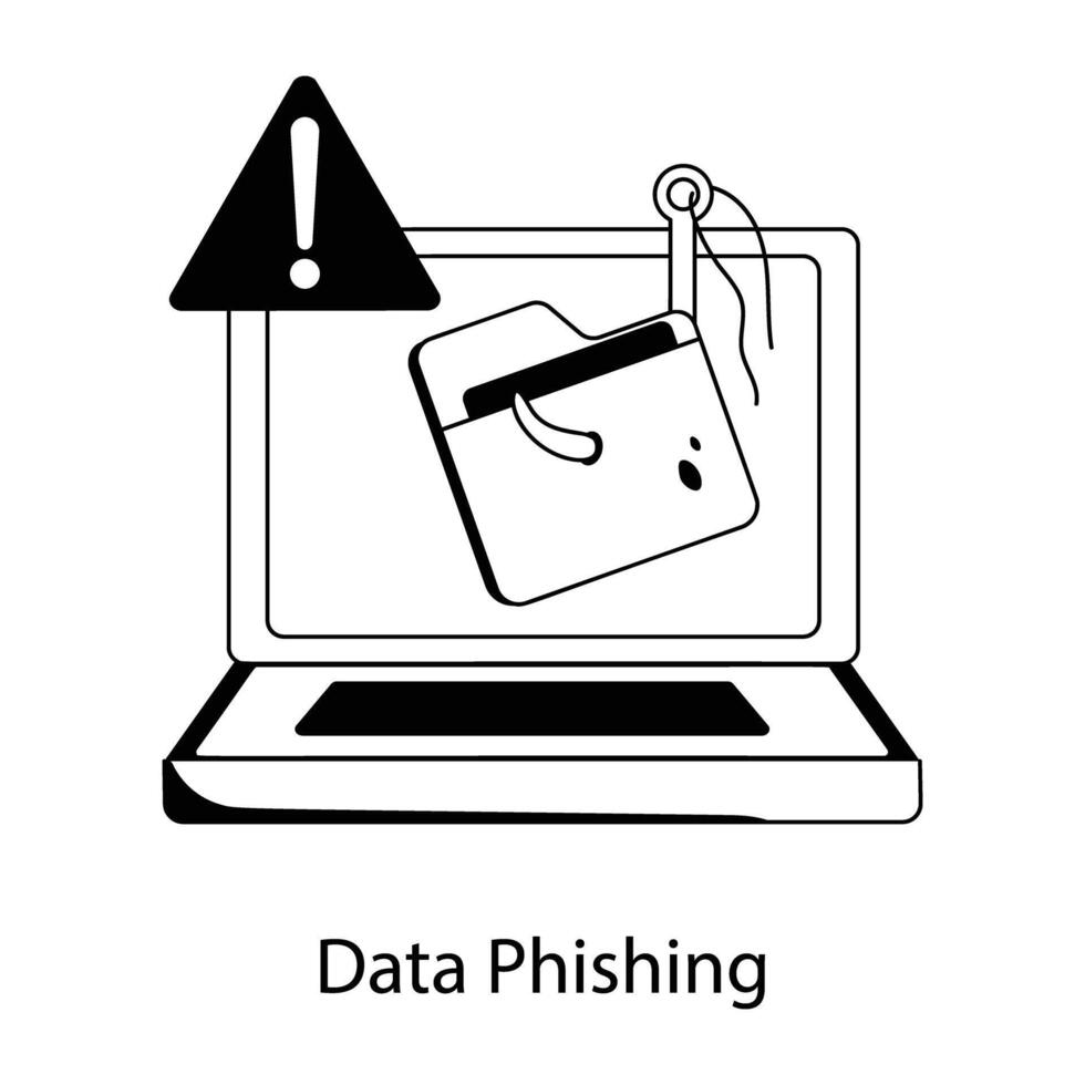 trendiges Daten-Phishing vektor