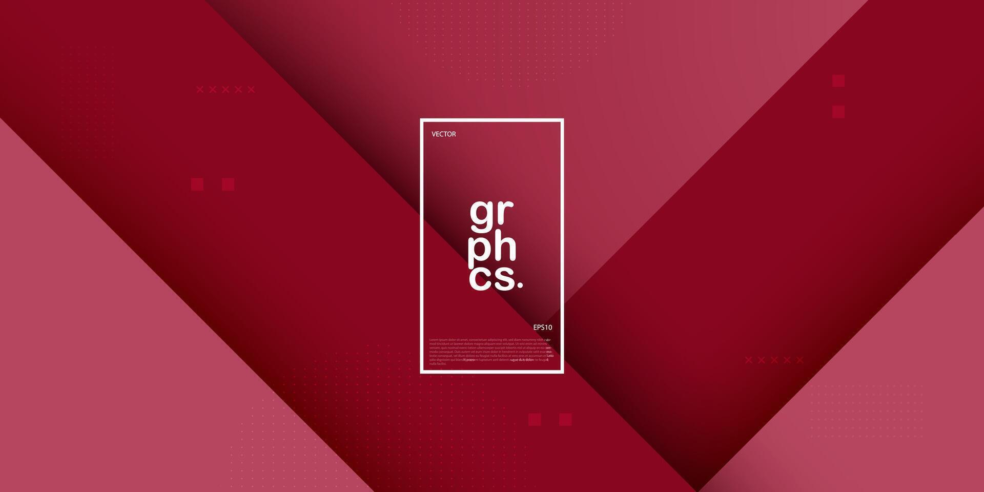 abstrakt Hintergrund mit Überlappung rot Papierschnitt auf geometrisch Hintergrund Farbe Design. modern Überlappung futuristisch Hintergrund mit Schatten. eps10 vektor