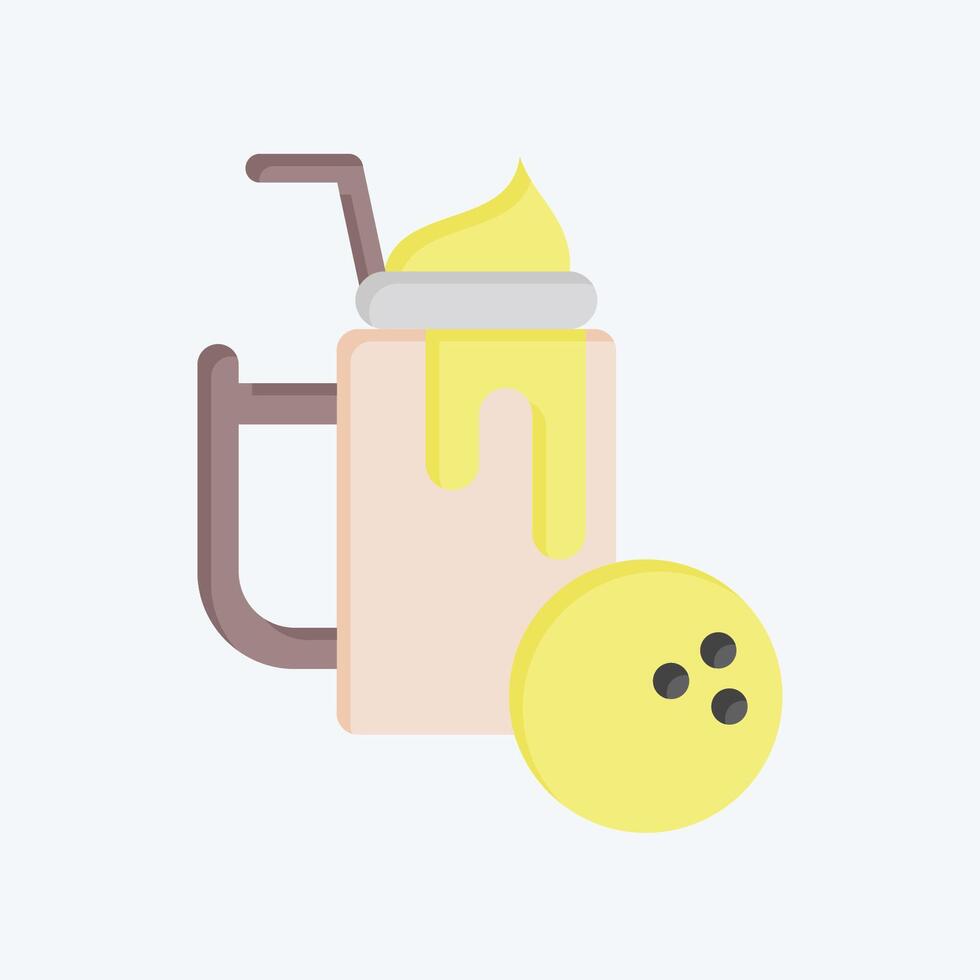 ikon närande dryck. relaterad till friska mat symbol. platt stil. enkel design illustration vektor