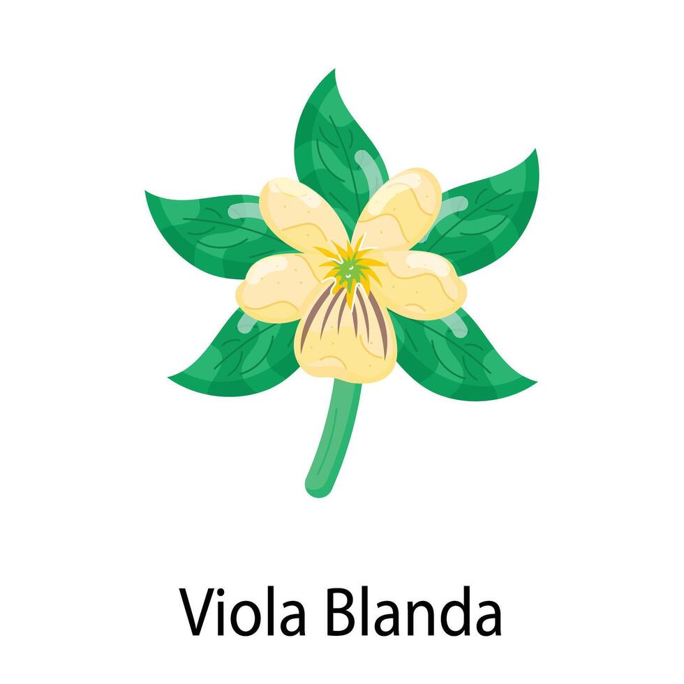 blomstrande blommor platt klistermärken vektor