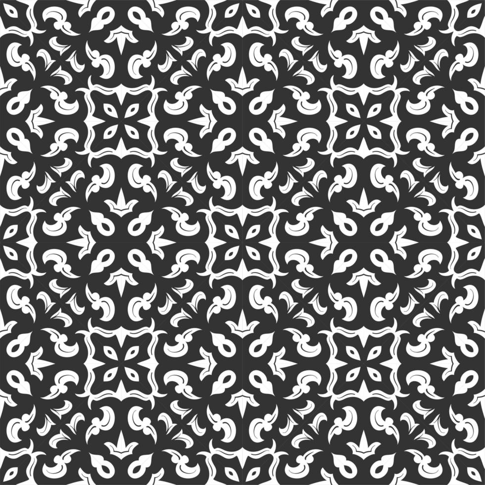 Schwarz-Weiß-Muster Ornament Form. einfacher nahtloser abstrakter Hintergrund vektor
